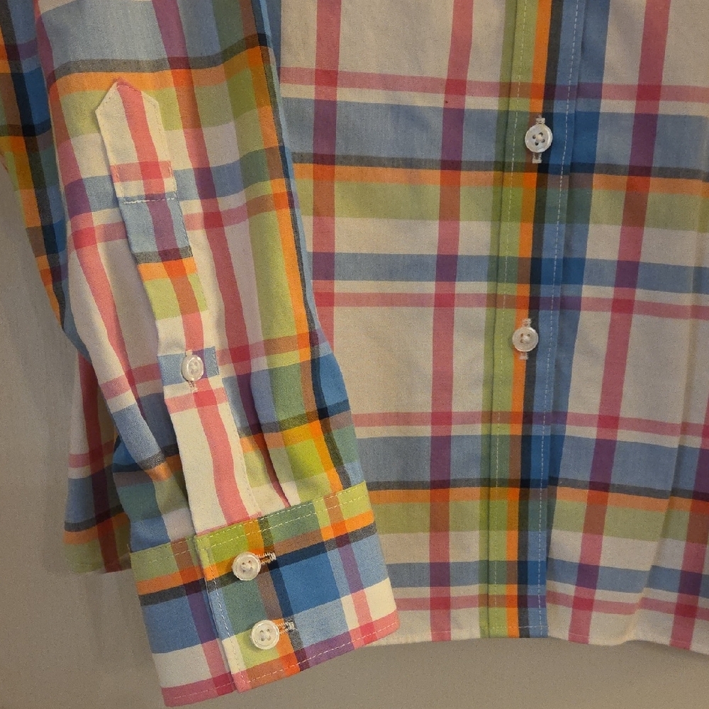 Set Of Lands' End Multicolor Plaid And Floral Womens Shirts - Picture 3 of 11